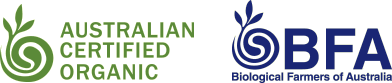 Australian Certified Organic and Biological Farmers of Australia Logos