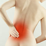 Treating chronic referred back pain.