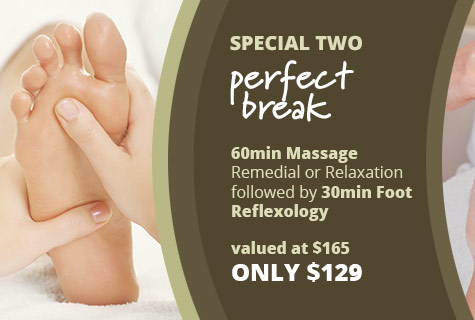 The Perfect Break Massage deal and Foot Reflexology offer